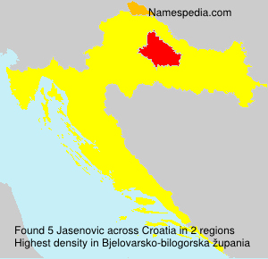 Surname Jasenovic in Croatia Surname Jasenovic in Croatia