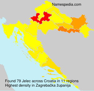 Surname Jelec in Croatia Surname Jelec in Croatia