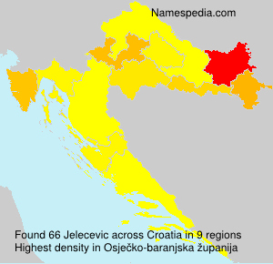 Surname Jelecevic in Croatia Surname Jelecevic in Croatia