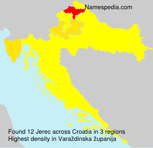 Surname Jerec in Croatia Surname Jerec in Croatia