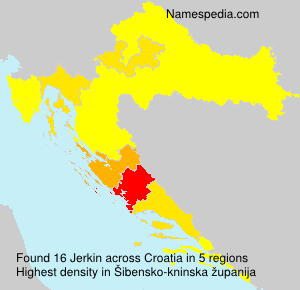 Surname Jerkin in Croatia Surname Jerkin in Croatia
