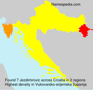 Surname Jezdimirovic in Croatia Surname Jezdimirovic in Croatia