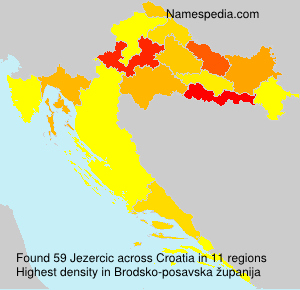 Surname Jezercic in Croatia Surname Jezercic in Croatia