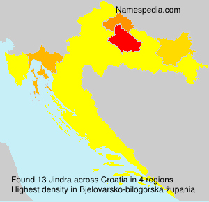 Surname Jindra in Croatia Surname Jindra in Croatia