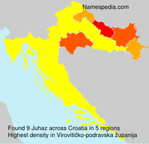 Surname Juhaz in Croatia Surname Juhaz in Croatia