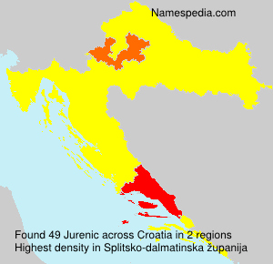 Surname Jurenic in Croatia Surname Jurenic in Croatia