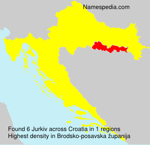 Surname Jurkiv in Croatia Surname Jurkiv in Croatia