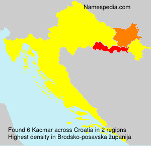 Surname Kacmar in Croatia Surname Kacmar in Croatia