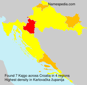 Surname Kajgo in Croatia Surname Kajgo in Croatia