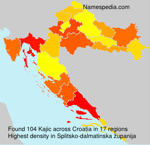 Surname Kajic in Croatia Surname Kajic in Croatia