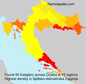 Surname Kalajdzic in Croatia Surname Kalajdzic in Croatia