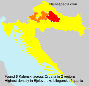 Surname Kalenski in Croatia Surname Kalenski in Croatia