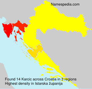 Surname Karcic in Croatia Surname Karcic in Croatia