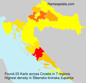 Surname Karlo in Croatia Surname Karlo in Croatia