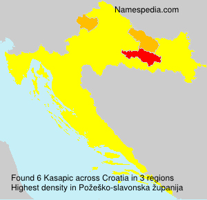 Surname Kasapic in Croatia Surname Kasapic in Croatia