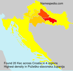 Surname Kec in Croatia Surname Kec in Croatia