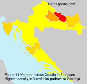 Surname Kemper in Croatia Surname Kemper in Croatia