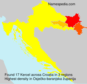 Surname Kercel in Croatia Surname Kercel in Croatia