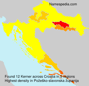 Surname Kerner in Croatia Surname Kerner in Croatia