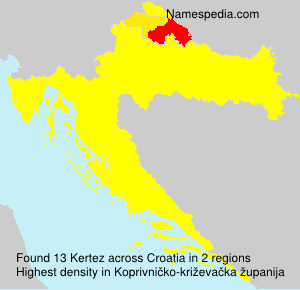 Surname Kertez in Croatia Surname Kertez in Croatia