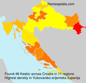 Surname Keskic in Croatia Surname Keskic in Croatia