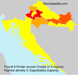 Surname Kinder in Croatia Surname Kinder in Croatia