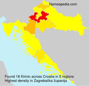 Surname Kirinic in Croatia Surname Kirinic in Croatia