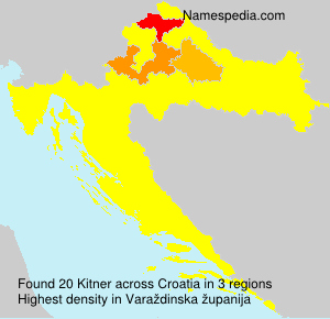 Surname Kitner in Croatia Surname Kitner in Croatia