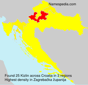 Surname Kizlin in Croatia Surname Kizlin in Croatia