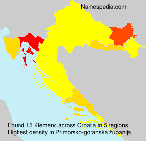 Surname Klemenc in Croatia Surname Klemenc in Croatia