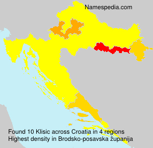 Surname Klisic in Croatia Surname Klisic in Croatia