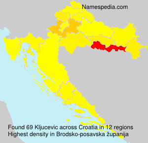 Surname Kljucevic in Croatia Surname Kljucevic in Croatia