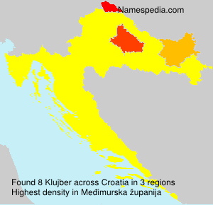 Surname Klujber in Croatia Surname Klujber in Croatia