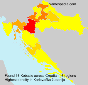 Surname Kobasic in Croatia Surname Kobasic in Croatia