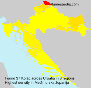 Surname Kolac in Croatia Surname Kolac in Croatia