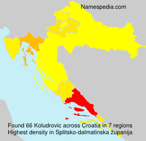 Surname Koludrovic in Croatia Surname Koludrovic in Croatia