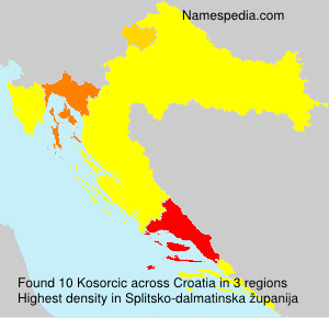Surname Kosorcic in Croatia Surname Kosorcic in Croatia