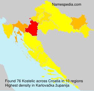 Surname Kostelic in Croatia Surname Kostelic in Croatia