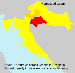 Surname Koturovic in Croatia Surname Koturovic in Croatia