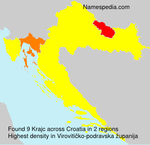 Surname Krajc in Croatia Surname Krajc in Croatia