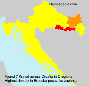 Surname Kravat in Croatia Surname Kravat in Croatia