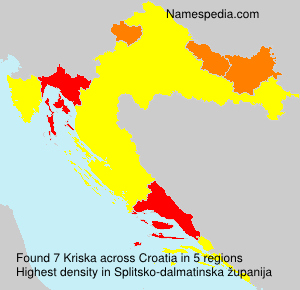 Surname Kriska in Croatia Surname Kriska in Croatia