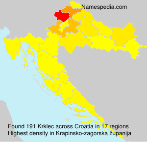 Surname Krklec in Croatia Surname Krklec in Croatia