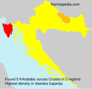 Surname Krkobabic in Croatia Surname Krkobabic in Croatia