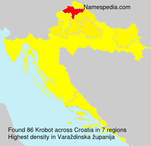 Surname Krobot in Croatia Surname Krobot in Croatia