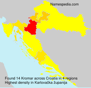 Surname Kromar in Croatia Surname Kromar in Croatia