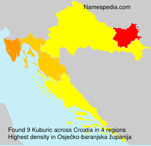 Surname Kuburic in Croatia Surname Kuburic in Croatia