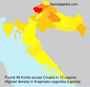 Surname Kuhta in Croatia Surname Kuhta in Croatia