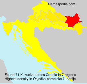 Surname Kukucka in Croatia Surname Kukucka in Croatia