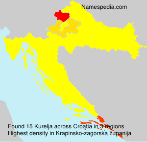 Surname Kurelja in Croatia Surname Kurelja in Croatia